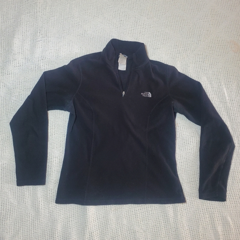 The North Face Black Quarter-Zip Fleece Pullover Women's Medium